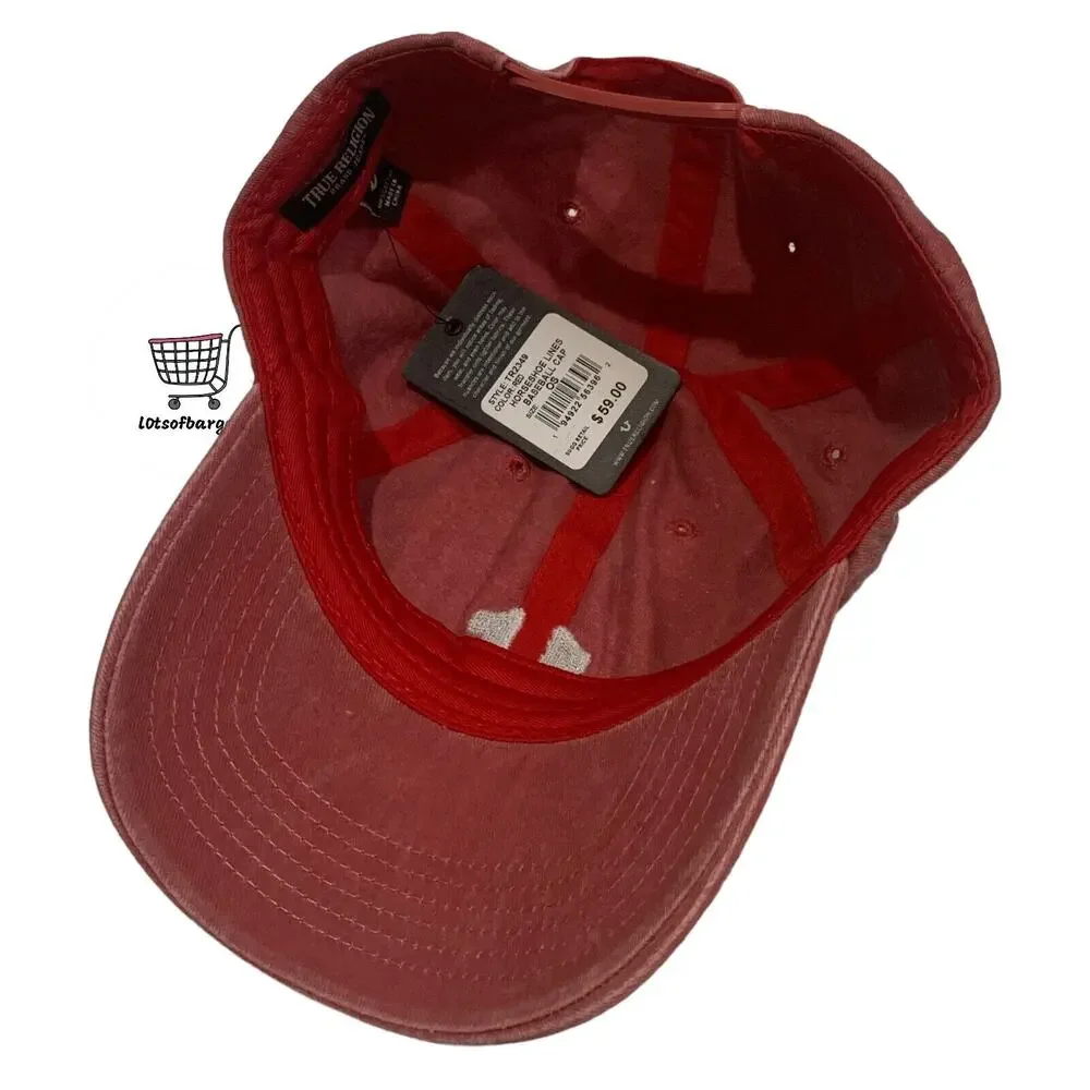 True Religion Snapback Adjustable Horseshoe Logo Faded Hat Cap Brand New